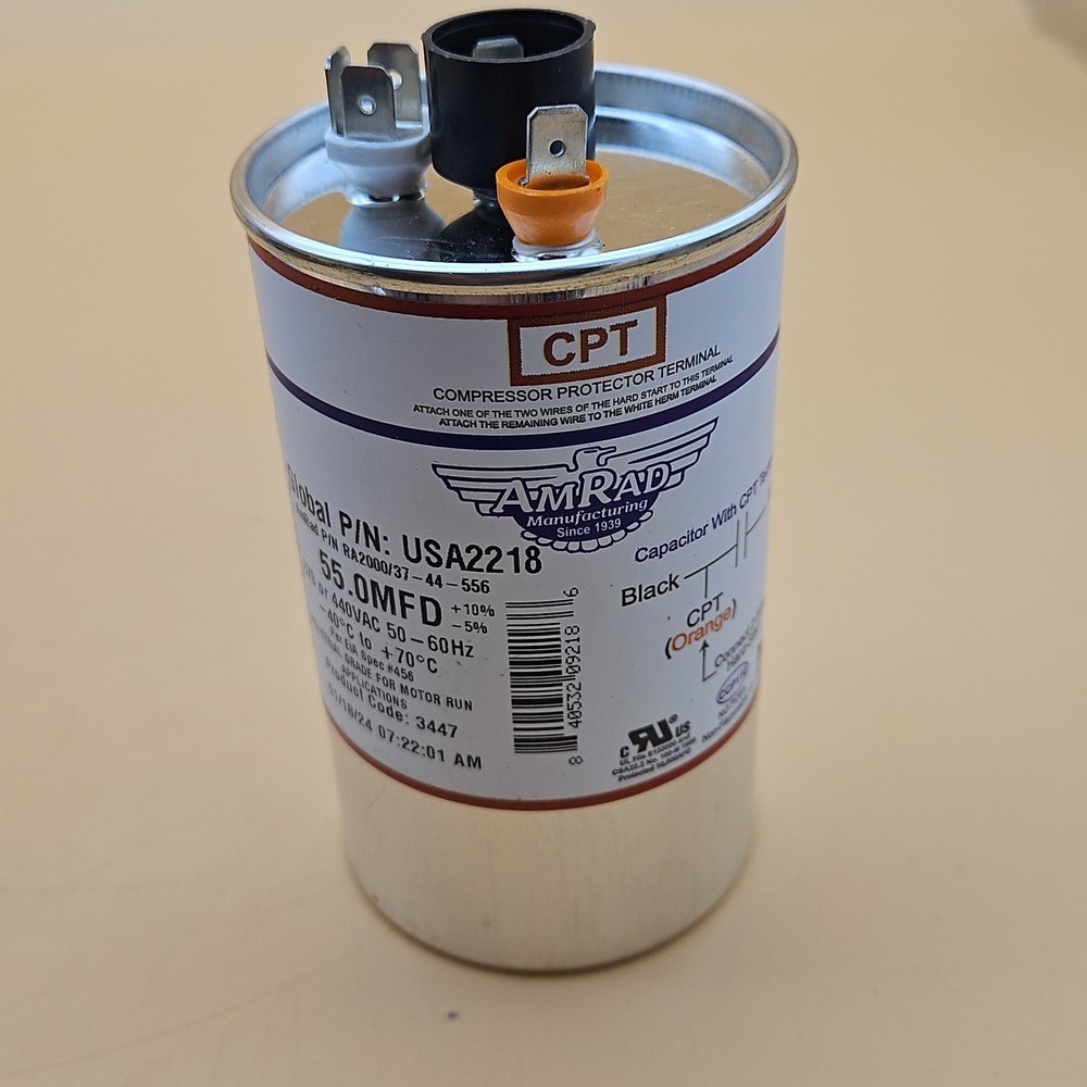 AmRad USA2218 Run Capacitor 55X370/440 Brand New - Picture 6 of 6